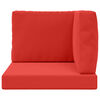 vidaXL Coussin de canap&eacute; d'ext&eacute;rieur 3 pcs Rouge Polyester