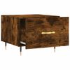 vidaXL Table basse Ch&ecirc;ne fum&eacute; 50x50x40 cm Bois d'ing&eacute;nierie