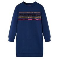 Robe sweatshirt pour enfants bleu marine 92