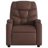 vidaXL Fauteuil de massage inclinable Marron Similicuir
