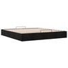 VidaXL Cadre de lit ottoman sans matelas noir 160x200 cm tissu