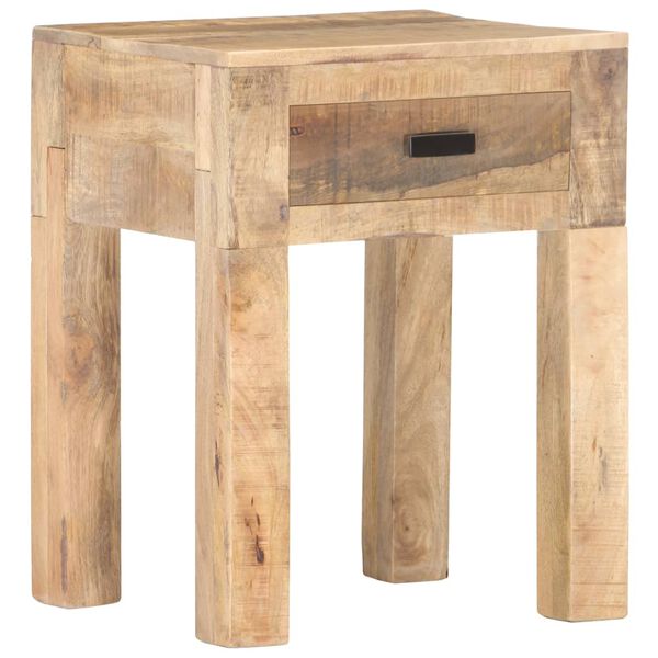 vidaXL Table de chevet 40 x 35 x 50 cm Bois de manguier solide
