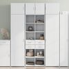 vidaXL Buffet haut blanc 70x42,5x185 cm bois d'ingénierie
