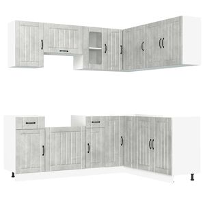 vidaXL Ensemble d'armoires de cuisine 11 pcs Kalmar bois d'ing&eacute;nierie
