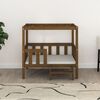vidaXL Lit pour chien Marron miel 95,5x73,5x90 cm Bois de pin solide