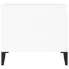 vidaXL Table basse Blanc brillant 100x50x45 cm Bois d'ingénierie