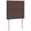 vidaXL Cadre de lit ottoman avec matelas marron fonc&eacute; 80x200 cm tissu