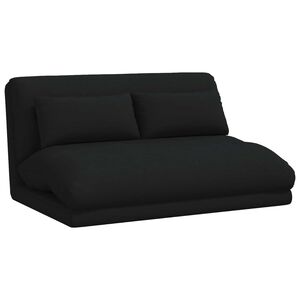 vidaXL Fauteuil de sol Noir 110 x 82 x 55 cm tissu