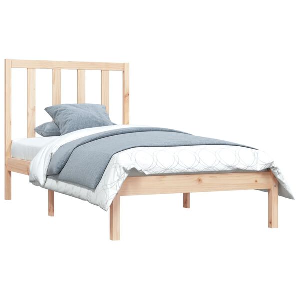 vidaXL Cadre de lit sans matelas bois de pin massif 90x190 cm