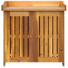 vidaXL Armoire de jardin avec &eacute;tag&egrave;re Naturel 78 x 36,5 x 78 cm