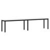 vidaXL banc Blanc 200 x 35 x 45 cm Bois de pin massif