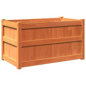 vidaXL Jardini&egrave;re cire marron 90x50x50 cm bois de pin massif