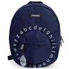 CHILDHOME Sac &agrave; dos scolaire pour enfants ABC Bleu marine et blanc