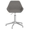 vidaXL Chaises pivotantes &agrave; manger lot de 2 Gris fonc&eacute; Tissu