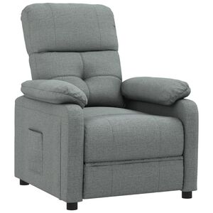 vidaXL Fauteuil inclinable Gris fonc&eacute; Tissu