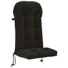 vidaXL Coussin de transat ensoleill&eacute; PUTTEN 100 % polyester Noir