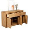 vidaXL Buffet SAUDA ch&ecirc;ne 114x43x75,5 cm bois massif de pin