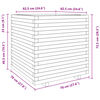 vidaXL Jardini&egrave;re 70x70x72,5 cm bois massif de douglas