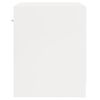 vidaXL Tables de chevet 2 pcs avec tiroir Blanc brillant