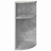 vidaXL Table d'appoint Gris b&eacute;ton 29,6 x 29,6 x 60 cm