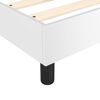 vidaXL Sommier &agrave; lattes de lit avec matelas Blanc 200x200cm Similicuir