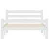 vidaXL Cadre de lit sans matelas blanc bois de pin massif 100x200 cm