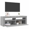 vidaXL Meuble TV avec lumi&egrave;res LED sonoma gris 120x35x40 cm