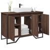 vidaXL Armoire lavabo de salle de bain ch&ecirc;ne marron 91x35x60 cm