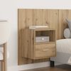 vidaXL T&ecirc;te de lit avec armoire avec tiroir 3 pcs Ch&ecirc;ne artisanal