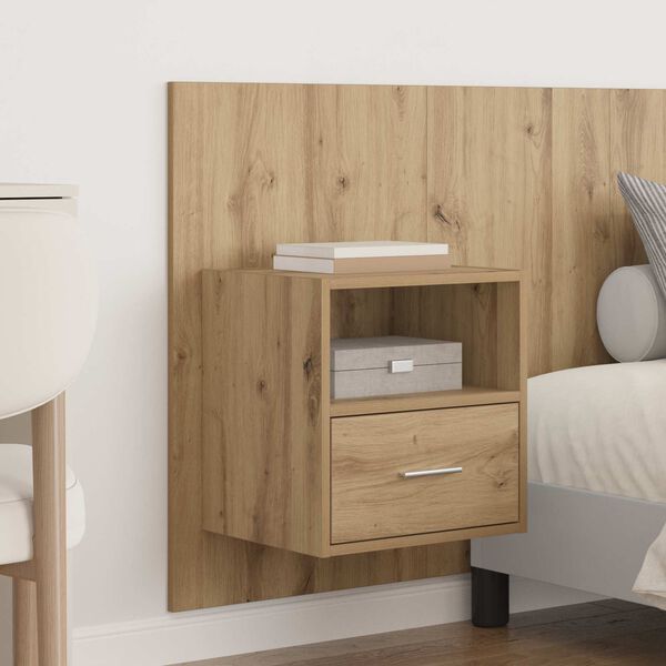 vidaXL T&ecirc;te de lit avec armoire avec tiroir 3 pcs Ch&ecirc;ne artisanal