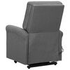 vidaXL Fauteuil de massage inclinable Gris clair Tissu