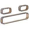 vidaXL Ensemble d'&eacute;tag&egrave;res murales 3 pcs Bois solide de manguier