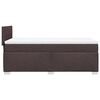 vidaXL Sommier &agrave; lattes de lit avec matelas Marron fonc&eacute; 90x200 cm