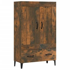 vidaXL Buffet haut Ch&ecirc;ne fum&eacute; 70x31x115 cm Bois d'ing&eacute;nierie