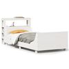 vidaXL Cadre de lit sans matelas blanc 75x190 cm bois de pin massif