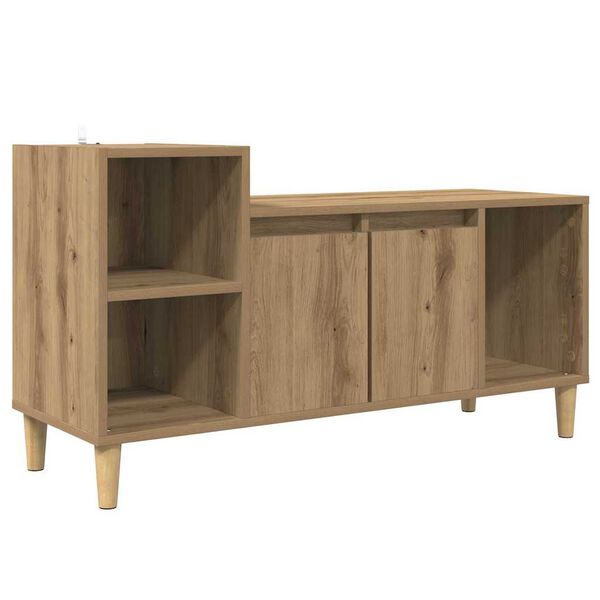 vidaXL Meuble TV Ch&ecirc;ne artisanal 100 x 35 x 55 cm Bois d'ing&eacute;nierie