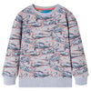 Sweatshirt pour enfants gris m&eacute;lange 104