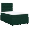 vidaXL Sommier &agrave; lattes de lit et matelas Vert fonc&eacute; 120x200cm Velours