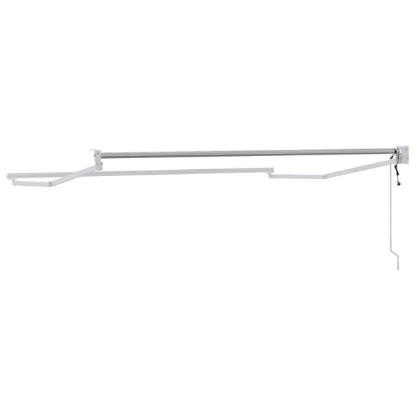 vidaXL Cadre de store r&eacute;tractable &eacute;lectrique Blanc 2,5 x 2 m Aluminium
