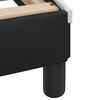 vidaXL Cadre de lit avec LED sans matelas Hvar noir et blanc 180x200 cm
