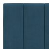 vidaXL Cadre de lit sans matelas bleu 90x190 cm velours