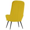 vidaXL Chaise de relaxation Jaune moutarde Velours