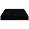 vidaXL Étagère murale flottante Noir brillant 40x23x3,8 cm MDF