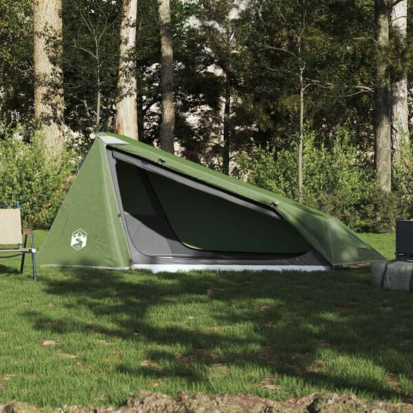 vidaXL Tente de camping tunnel 1 personne vert imperméable