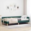 vidaXL Cadre de lit d'angle avec matelas Autre 2 pcs Vert tissu
