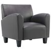 vidaXL Chaise gris similicuir