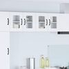 vidaXL Armoire de cuisine avec &eacute;tag&egrave;re 2 pcs Blanc 60 x 31 x 40 cm
