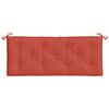 vidaXL Coussin de banc de jardin rouge mélangé 120x50x7 cm tissu