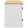 vidaXL Meuble TV Corona Blanc 100 x 40 x 52 cm Pin massif