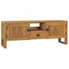vidaXL Meuble TV 120x32x45 cm Bois de teck massif